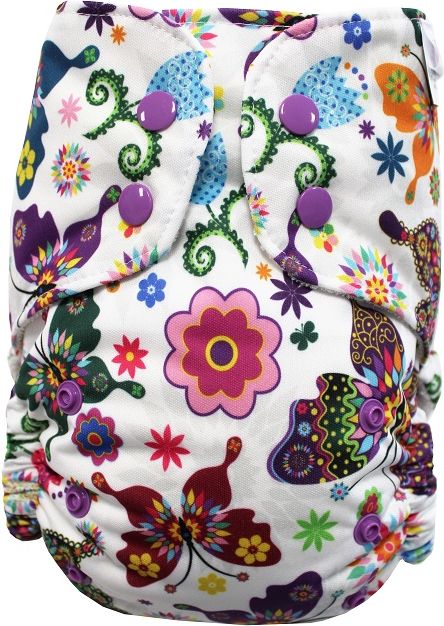 Breberky AI2 Bio - Motýlí kaleidoskop PAT (bambusové froté) - obrázek 1