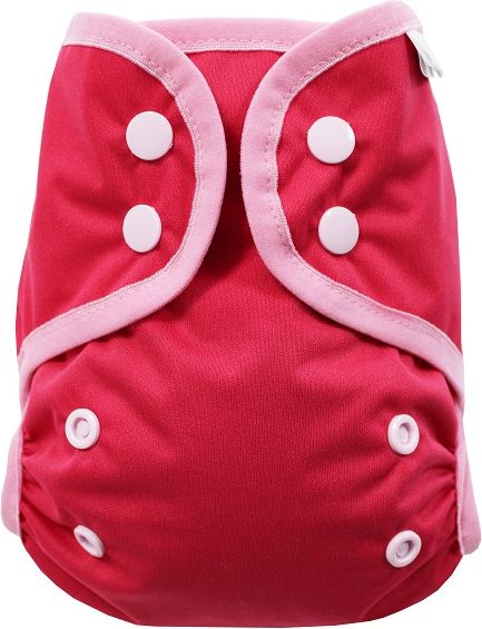 Breberky Svrchní kalhotky MINI bez křidélek - Růžové PAT, sv.růžové patentky + sv.růžová gumička - obrázek 1