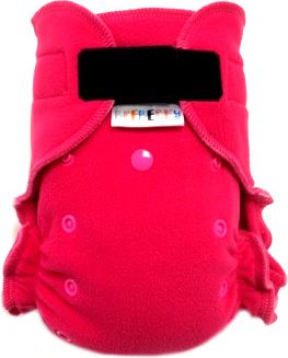 Breberky Fleecové svrchní kalhotky XL -  Růžové SZ (sv.růžový vnitřek), růžové patentky - obrázek 1