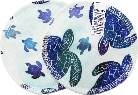 Breberky SLEVA Bio vložky do podprsenky - Mořské želvy (PUL) - obrázek 1