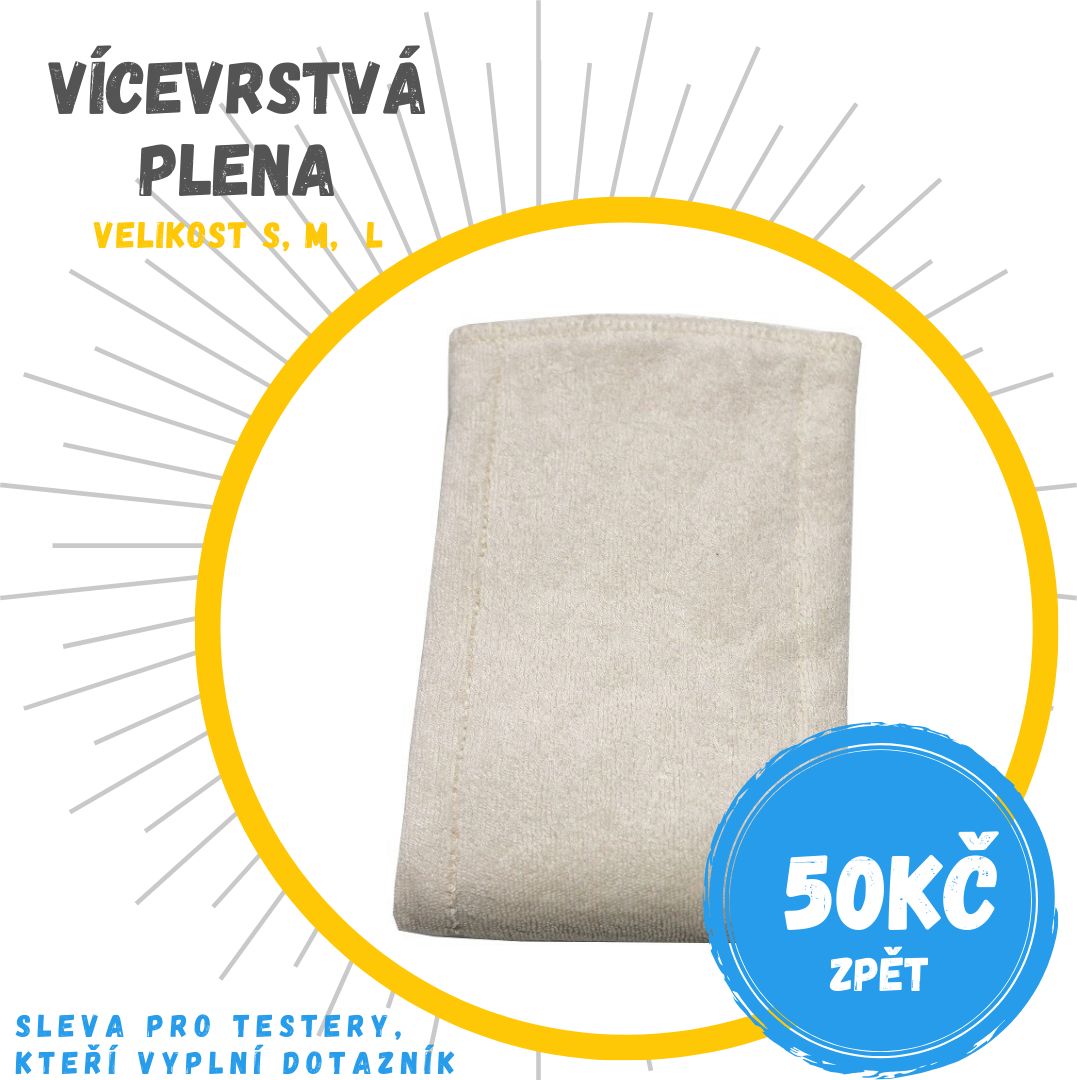 Breberky Vícevrstvá plenka BIO - přírodní velikost: L - obrázek 1