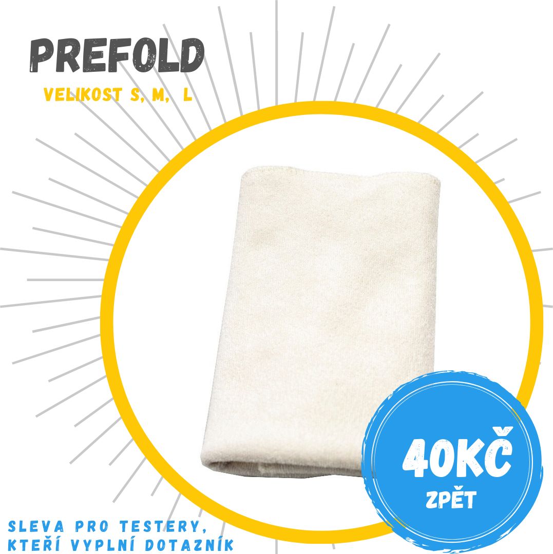 Breberky Prefold BIO - přírodní velikost: L - obrázek 1