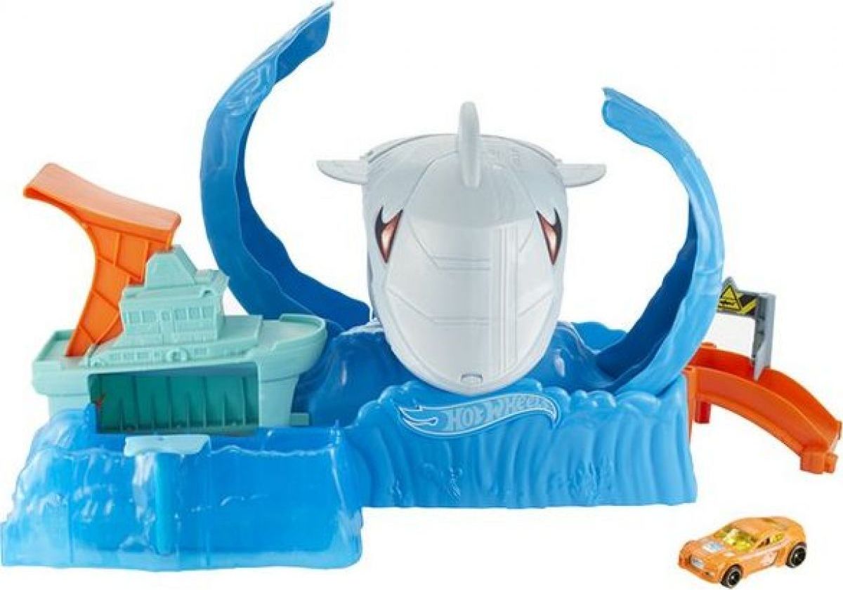 Mattel Hot Wheels city color shifters robo žralok útočí - obrázek 1