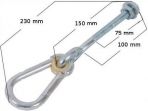 Houpačkový hák typ O 100mm, M10 - obrázek 3