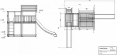 Dětské hřiště Palis Gym Tomáš výška podesty 125cm, náročnost komfort, materiál borovice/smrk - obrázek 3