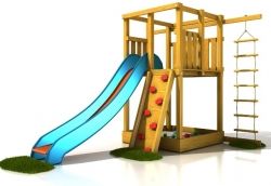 Dětské hřiště Palis Gym Anička výška podesty 125cm, materiál modřín světlý nátěr - obrázek 1