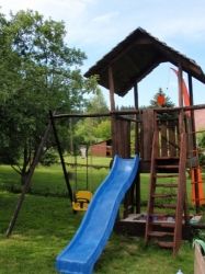 Skluzavka Jungle Gym pro podestu ve výšce 1,5m  modrá + madýlka v ceně - obrázek 10