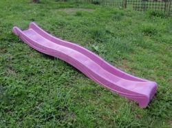 Skluzavka Jungle Gym pro podestu ve výšce 1,5m fialová + madla - obrázek 5