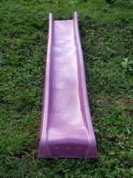 Skluzavka Jungle Gym pro podestu ve výšce 1,5m fialová + madla - obrázek 6