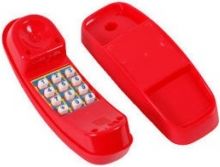 Dětský plastový telefon na dětské hřiště červený - obrázek 1