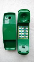 Dětský plastový telefon na dětské hřiště zelený - obrázek 1