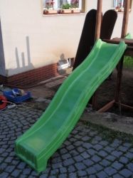 Skluzavka Jungle Gym pro podestu ve výšce 1,2m zelená + madla v ceně - obrázek 5