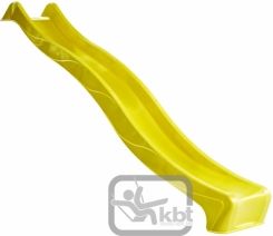 Skluzavka KBT S-line+ 295cm žlutá s přípojkou na vodu s madly - obrázek 1