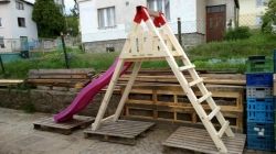 Dřevěné schůdky ke skluzavce 120 - obrázek 1