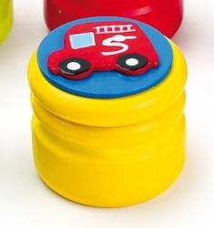 Krabička na mléčné zoubky - žlutá auto - obrázek 1
