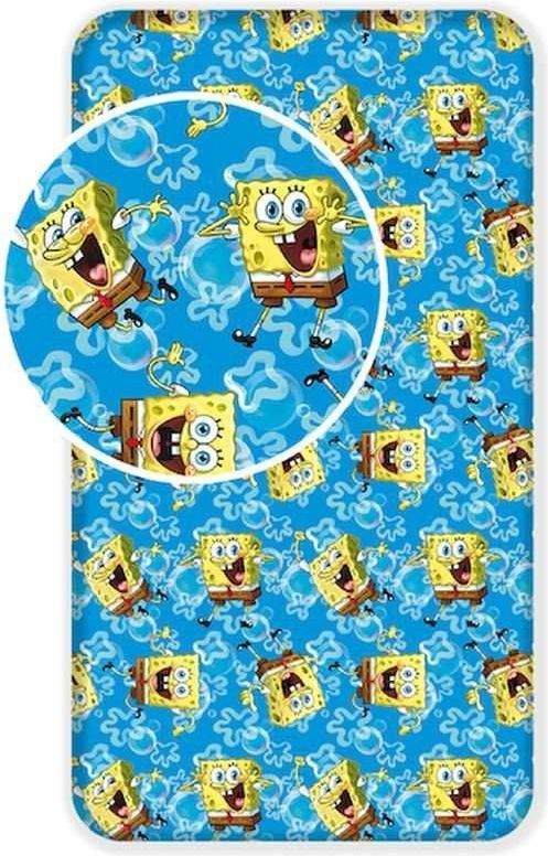 DĚTSKÉ PROSTĚRADLO SPONGEBOB - obrázek 1