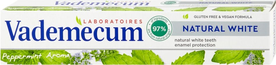 Vademecum zubní pasta Natural White  75 ml - obrázek 1