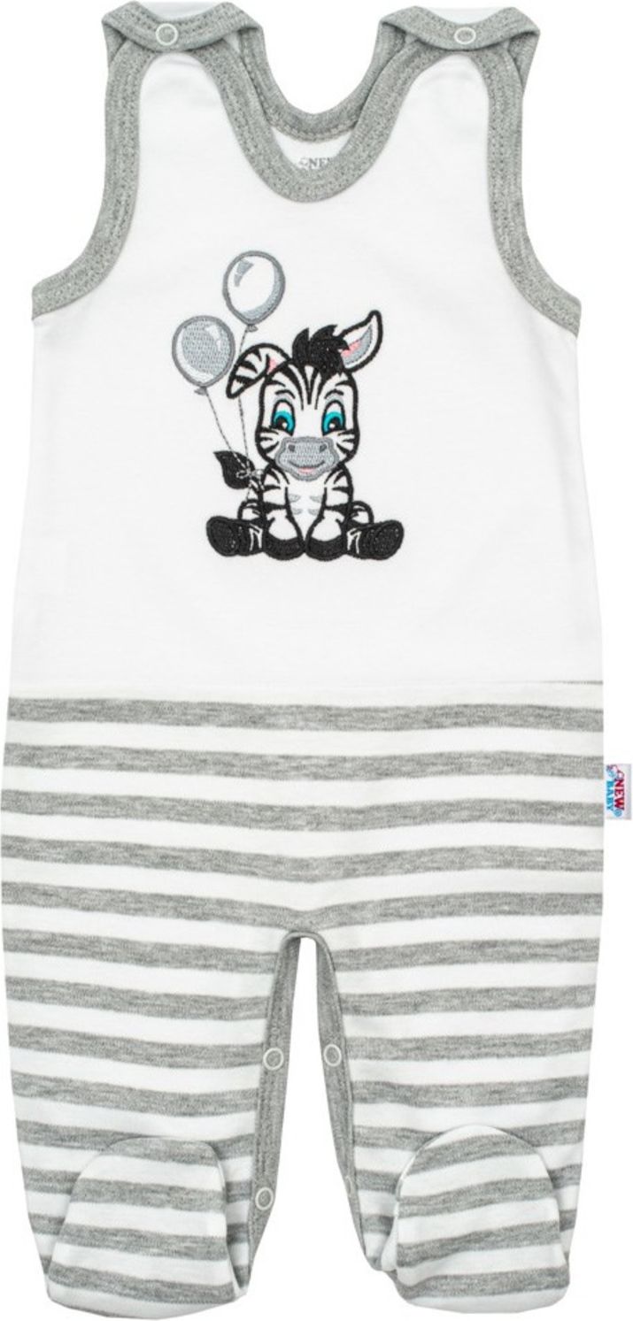 Kojenecké bavlněné dupačky New Baby Zebra exclusive - Kojenecké bavlněné dupačky New Baby Zebra exclusive - obrázek 1