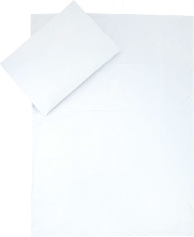 ESITO Dětské povlečení jednobarevné Brumla JERSEY, Barva bílá, Velikost 100x135, 60x40 cm - obrázek 1