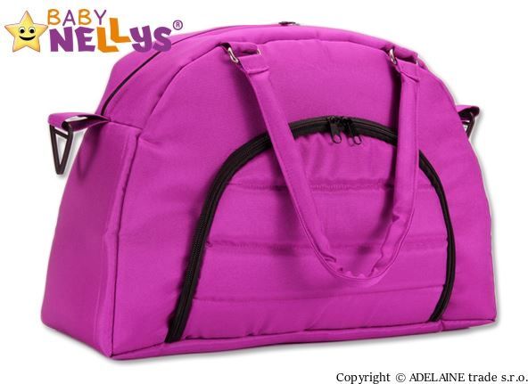 Taška na kočárek Baby Nellys ® ADELA LUX - amarantová - obrázek 1