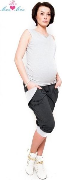 Sportovní, elegantní 3/4 kalhoty Tessi - grafit - XL (42) / XL - obrázek 3