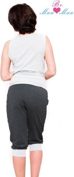 Sportovní, elegantní 3/4 kalhoty Tessi - grafit - XL (42) / XL - obrázek 4
