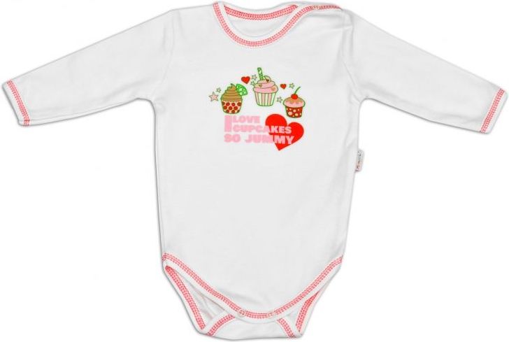 Body dlouhý rukáv Mamatti - Dort třešnička - 86 (12-18m) / 86 - obrázek 1
