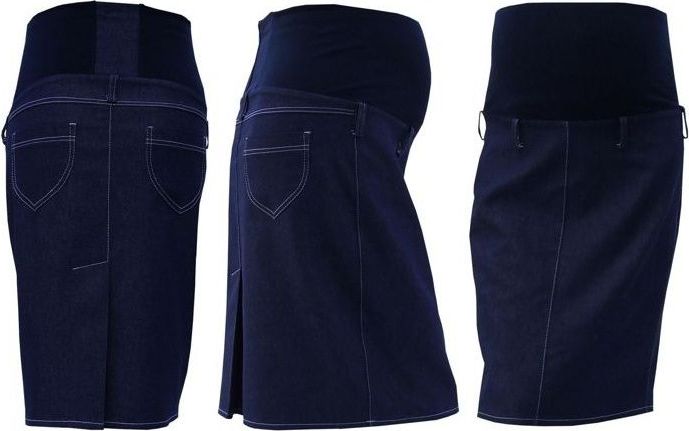 Těhotenská sukně jeans SOMI - jeans - M (38) / M - obrázek 1