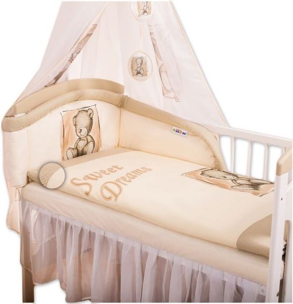 Povlečení  Sweet Dreams by Teddy  - piskový - 135x100 - obrázek 1