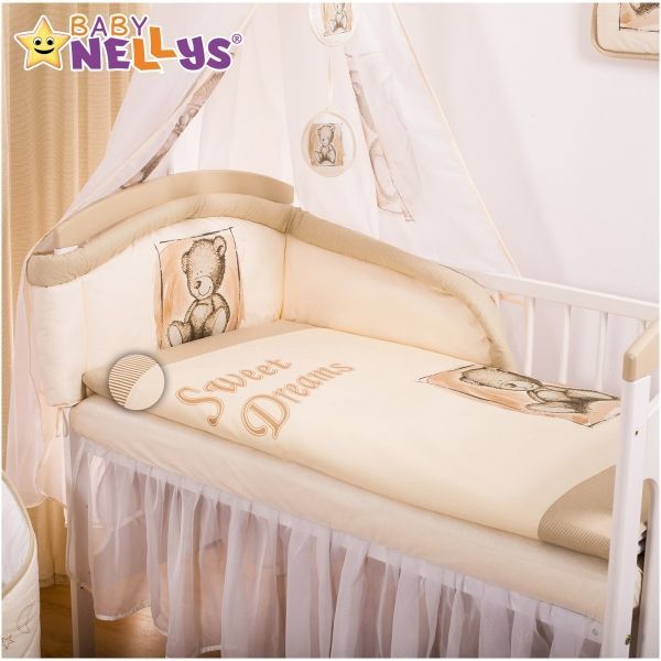 Povlečení  Sweet Dreams by Teddy  - piskový - 135x100 - obrázek 2