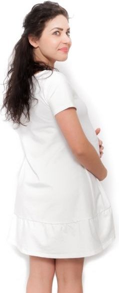 Těhotenské šaty Adela - ecru - XS / XS (32-34) - obrázek 3