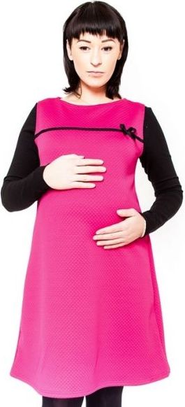 Těhotenské šaty/tunika DIOR - amarant - L/XL - obrázek 2