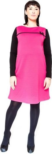 Těhotenské šaty/tunika DIOR - amarant - L/XL - obrázek 3