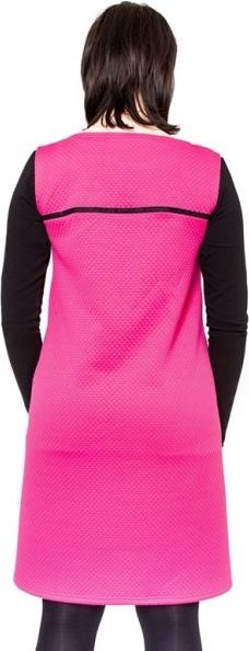 Těhotenské šaty/tunika DIOR - amarant - L/XL - obrázek 4