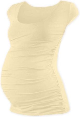 Těhotenské triko mini rukáv JOHANKA - caffe latte - XXL/XXXL - obrázek 2