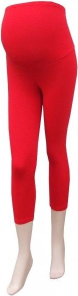 Těhotenské legíny 3/4 délka - červená - XL/XXL - obrázek 1