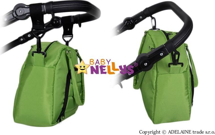 Taška na kočárek Baby Nellys ® ADELA LUX - černá - obrázek 6