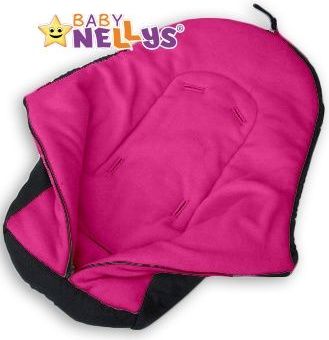 Fusák nejen do autosedačky Baby Nellys ® POLAR - amarantový medvídek - obrázek 2