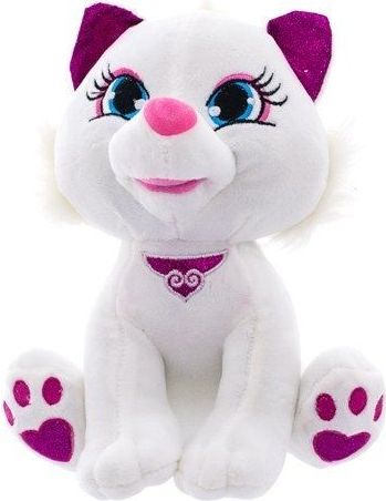 Plyšová kočička 20cm - bílá - obrázek 1
