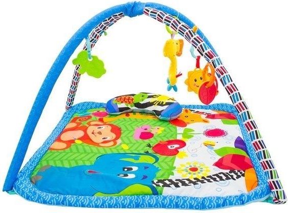 Hrací deka, podložka s melodií  Safari -  modrá - obrázek 1