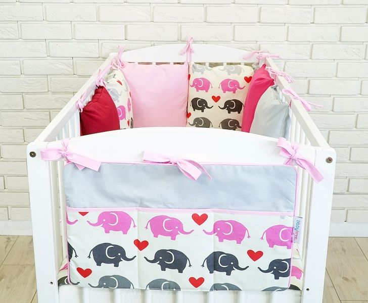 Praktický kapsář na postýlku Baby Nellys ® BE LOVE RETRO - č. 03 - obrázek 1