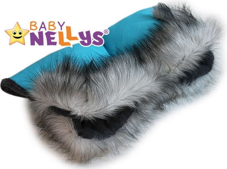 Rukávník ke kočárku s kožešinkou Baby Nellys ® flees LUX Eskymo - obrázek 1