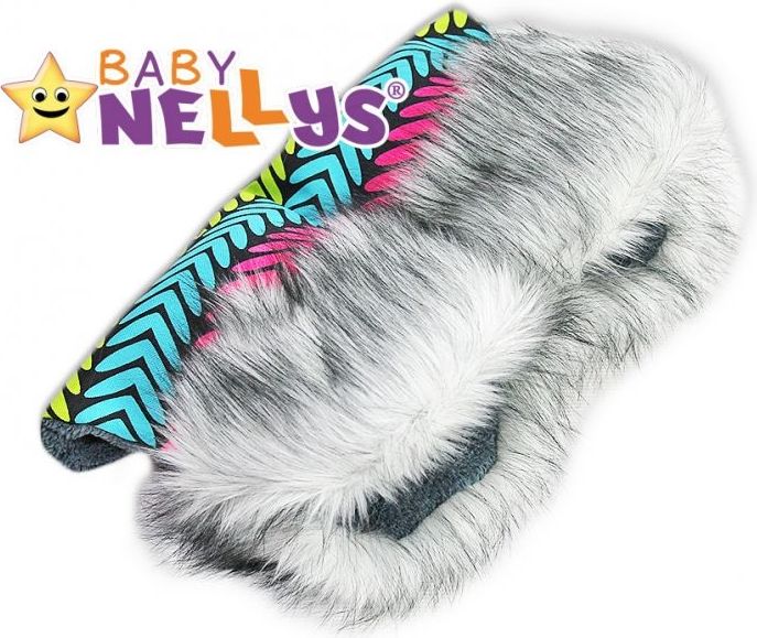 Rukávník ke kočárku s kožešinkou Baby Nellys ® flees LUX Eskymo - obrázek 1