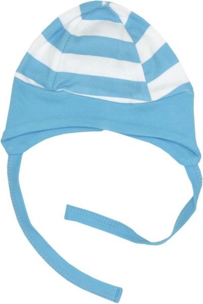 Bavlněná čepička Lev proužek - 68 (4-6m) - obrázek 1