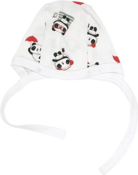 Novorozenecká čepička Panda - 62 (2-3m) - obrázek 1