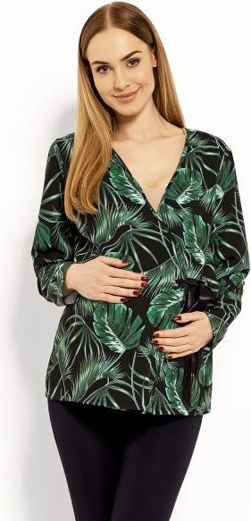 Zavinovací těhotenská, kojící halenka Printy jungle, L/XL - VYPRANÉ ZÁKAZNÍKEM. - L/XL - obrázek 1