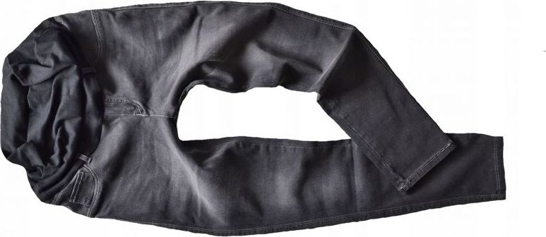 Těhotenské kalhoty JEANS s pružným pásem Angie - Černé, vel. S - XL (42) - obrázek 5