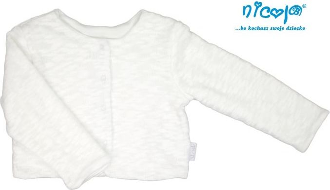 Kojenecké bolérko/sako Lady - bílé - 104 - obrázek 1