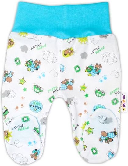 Baby Nellys Kojenecká chlapecká sada polodupaček Baby Nellys ® - 3 ks, vel. 62 62 (3-6m) - obrázek 2