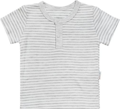 Bavlněné Polo tričko Mamatti Gentleman krátký rukáv - šedé, vel. 92 - 68 (4-6m) - obrázek 1